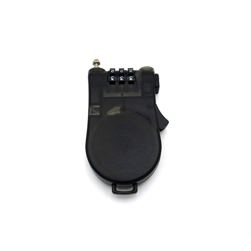 ERCRYSTO Crysto 3-Foot Retractable Cable Password Lock (Black) - Image 4
